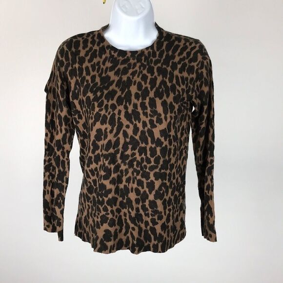 NWT Style & Co Petite Animal-Print Sweater Womens size PP - Picture 1 of 4